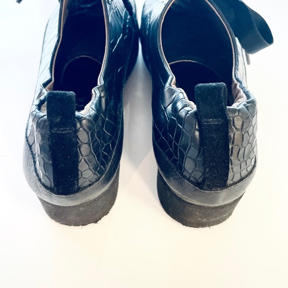 Ron White Black Leather Sneakers with Ultralight Wedge Outsole - EU 37 (US 6.5) - Picture 9 of 12